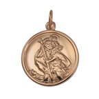 Pendentif Saint Christophe en or rose 9 carats