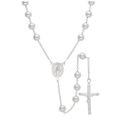 Collier chapelet en argent sterling massif