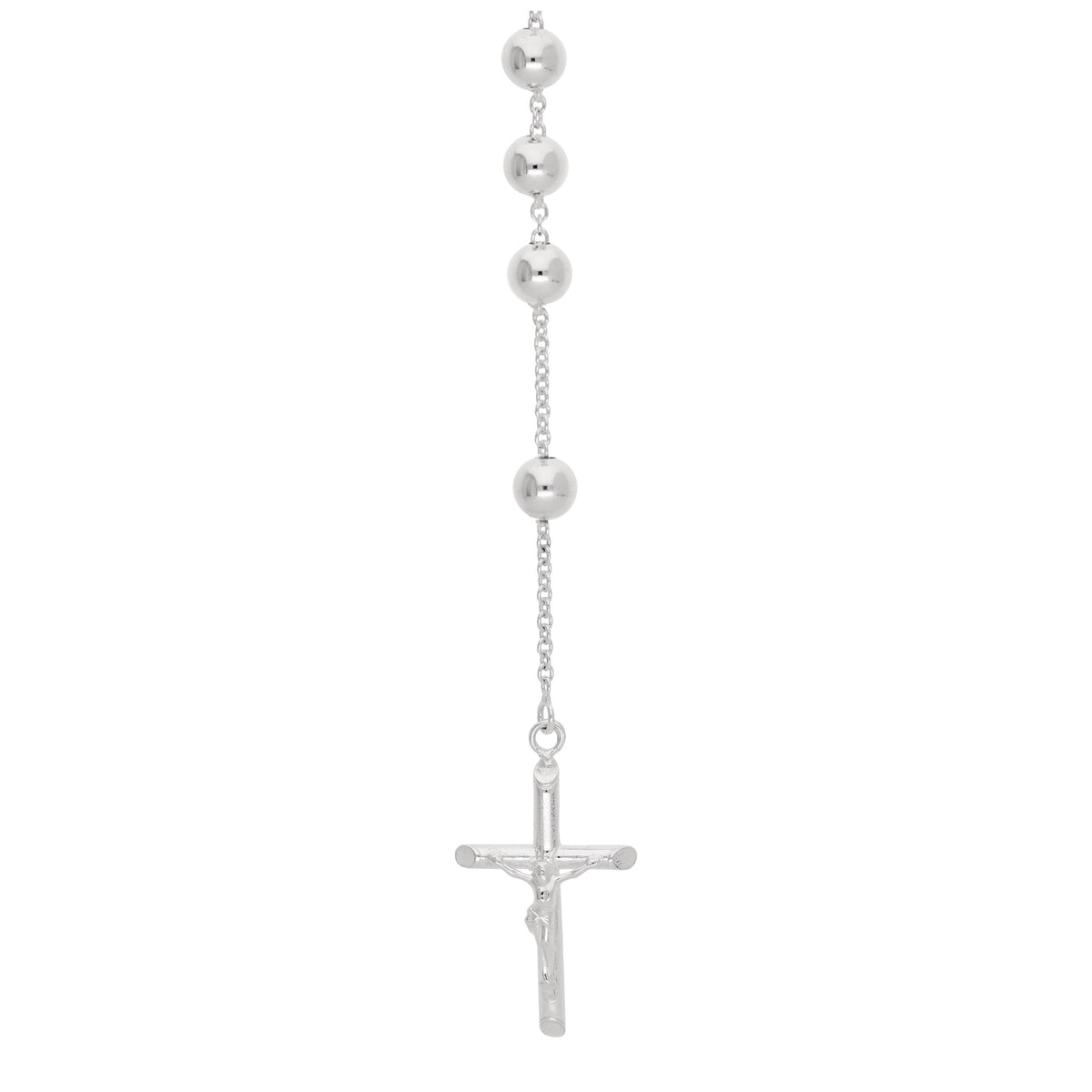 Collier chapelet en argent sterling massif