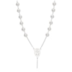 Collier chapelet en argent sterling massif