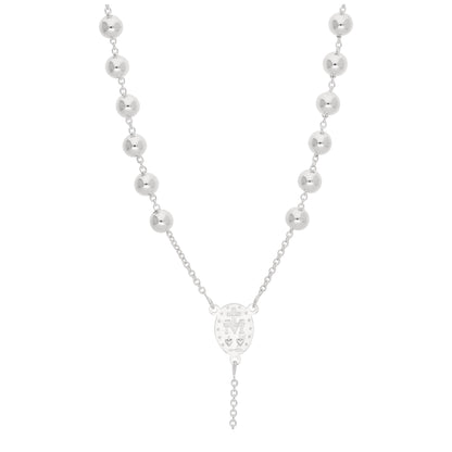Collier chapelet en argent sterling massif