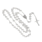 Collier chapelet en argent sterling massif
