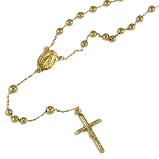 Collier chapelet en or jaune 9 carats