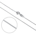 Chaîne gourmette en argent sterling taille diamant