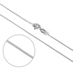 Chaîne gourmette en argent sterling taille diamant
