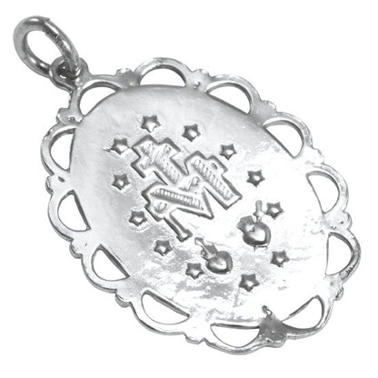 Médaille miraculeuse en argent sterling