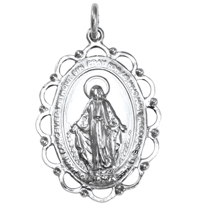 Médaille miraculeuse en argent sterling