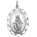Médaille miraculeuse en argent sterling