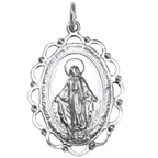 Médaille miraculeuse en argent sterling