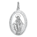 Médaille miraculeuse en argent sterling