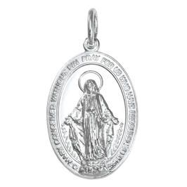 Médaille miraculeuse en argent sterling