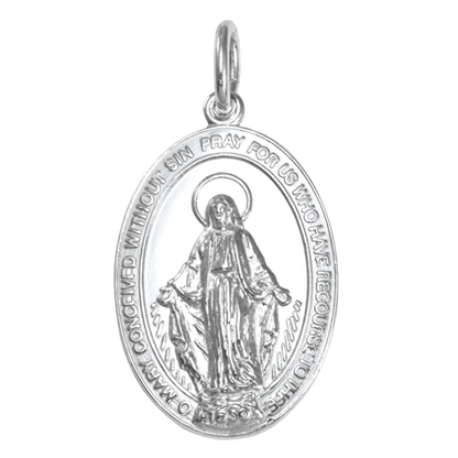 Médaille miraculeuse en argent sterling