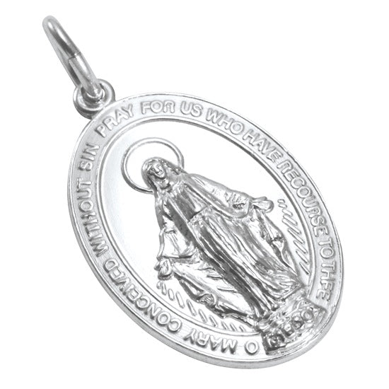 Médaille miraculeuse en argent sterling