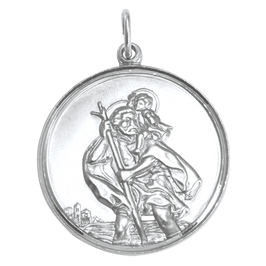 Pendentif Saint Christophe en argent sterling