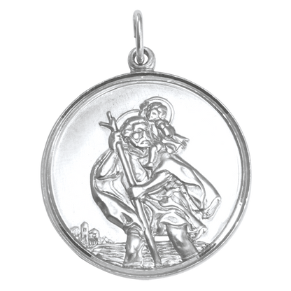 Pendentif Saint Christophe en argent sterling