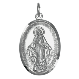 Médaille miraculeuse en argent sterling