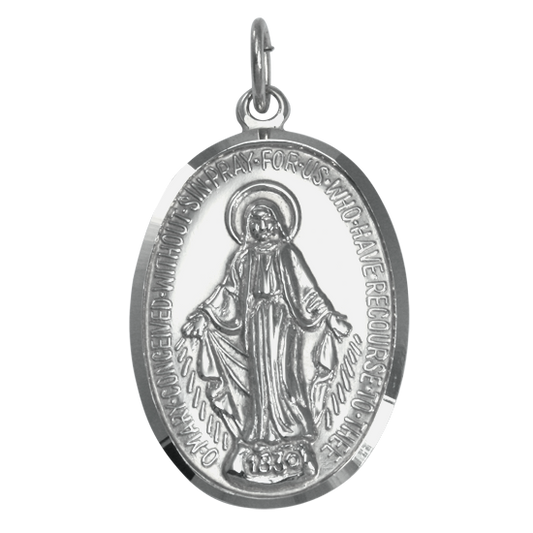 Médaille miraculeuse en argent sterling