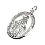 Médaille en argent sterling de l'Immaculée Conception