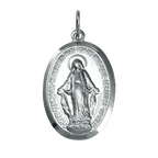 Médaille en argent sterling de l'Immaculée Conception