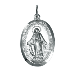Médaille en argent sterling de l'Immaculée Conception