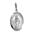Médaille miraculeuse en argent sterling - Polie ou mate
