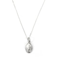 Collier en argent sterling avec médaille de Marie miraculeuse