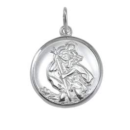 Pendentif Saint Christophe en argent sterling