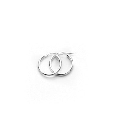 Boucles d'oreilles créoles en argent sterling de 2 mm