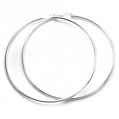 Boucles d'oreilles créoles en argent sterling de 2 mm