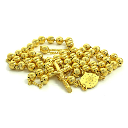 Collier chapelet lourd en or 9 carats