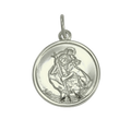Pendentif Saint Christophe en or blanc 9 carats