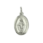 Pendentif Sainte Marie en or blanc 9 carats