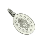 Pendentif Sainte Marie en or blanc 9 carats