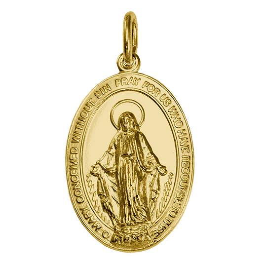 Médaille miraculeuse en or 9 carats