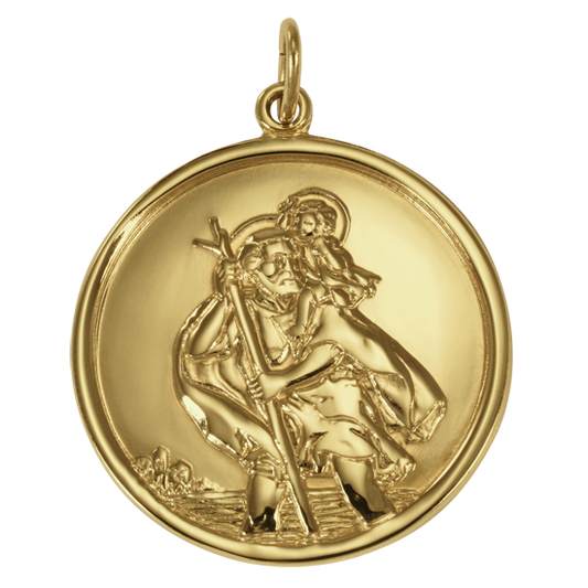 Pendentif Saint Christophe en or 9 carats