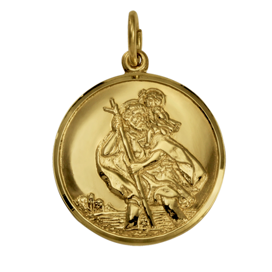 Pendentif Saint Christophe en or