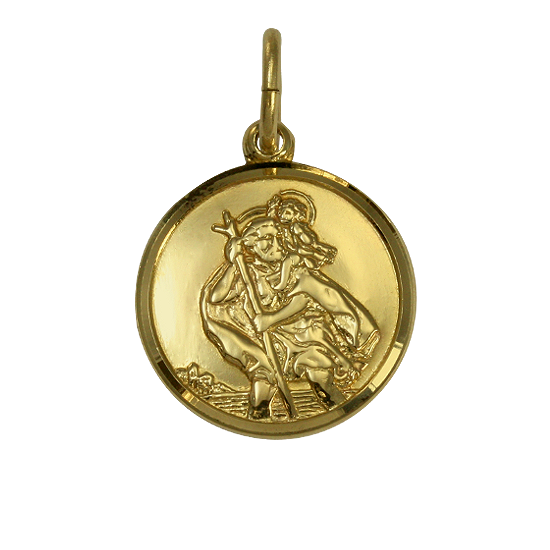 Pendentif Saint Christophe en or 9 carats