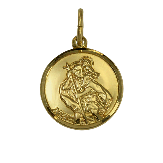 Pendentif Saint Christophe en or 9 carats