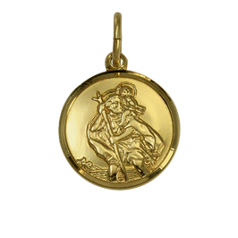 Pendentif Saint Christophe en or 9 carats