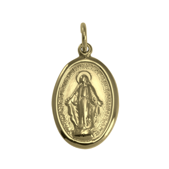 Médaille miraculeuse en or - Polie ou mate