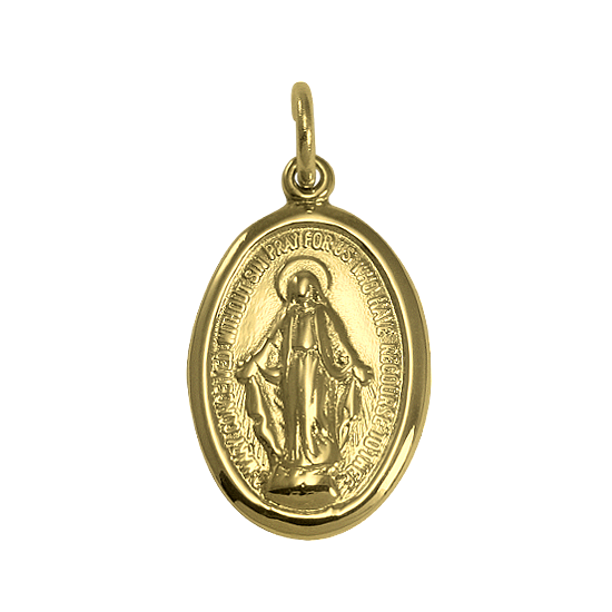 Médaille miraculeuse en or - Polie ou mate