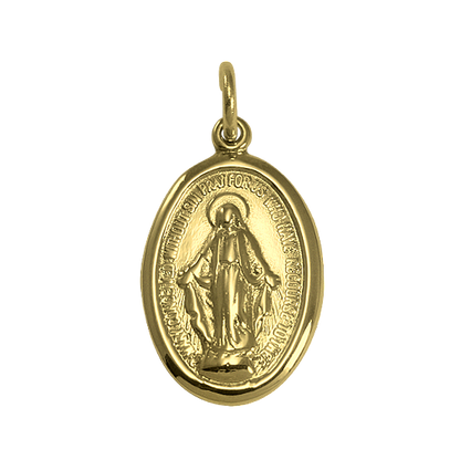 Médaille miraculeuse en or - Polie ou mate
