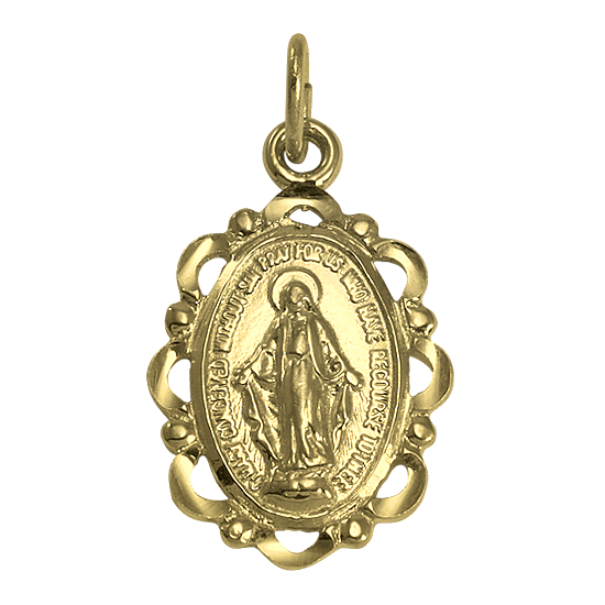 Médaille miraculeuse en or 9 carats