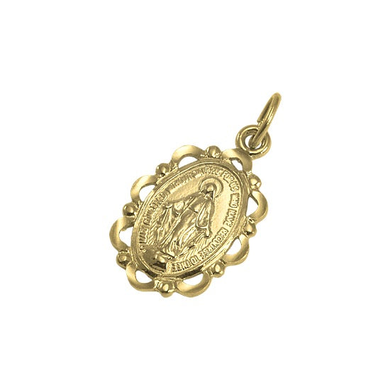 Médaille miraculeuse en or 9 carats