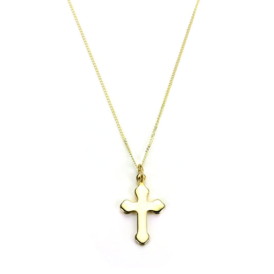 Pendentif croix gothique en or 9 carats