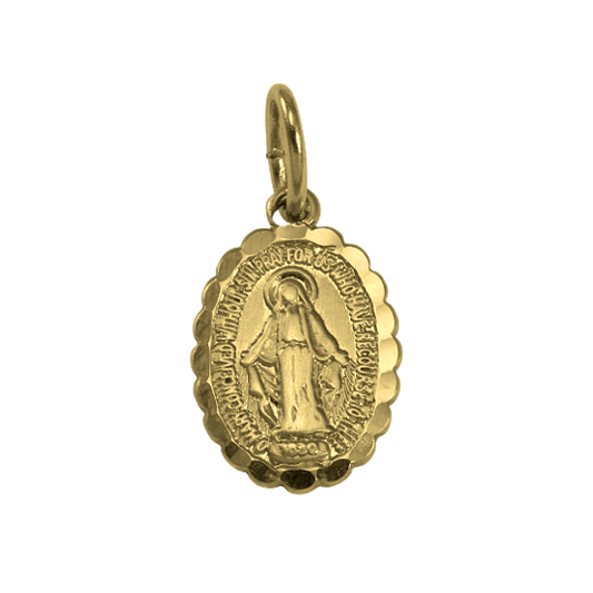 Pendentif Sainte Marie en or 9 carats