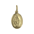 Pendentif Sainte Marie en or - Poli ou mat