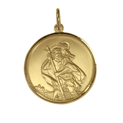 Pendentif Saint Christophe en or - Poli ou mat