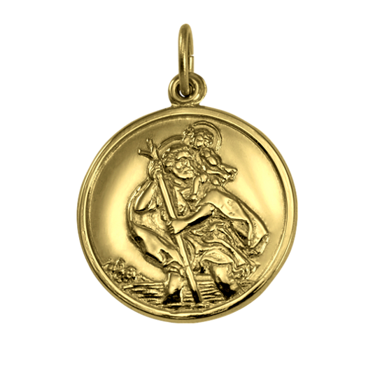 Pendentif Saint Christophe en or 9 carats