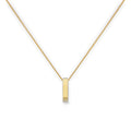 Collier pendentif cercle Karma en or 9 carats, 40 à 50 cm